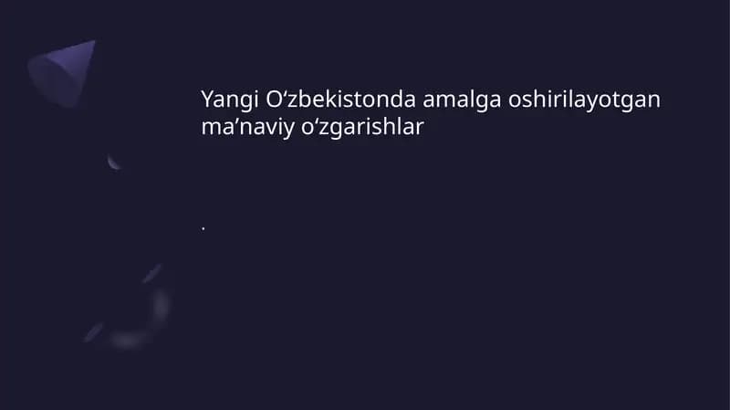Maʼnaviy taraqqiyot dasturi