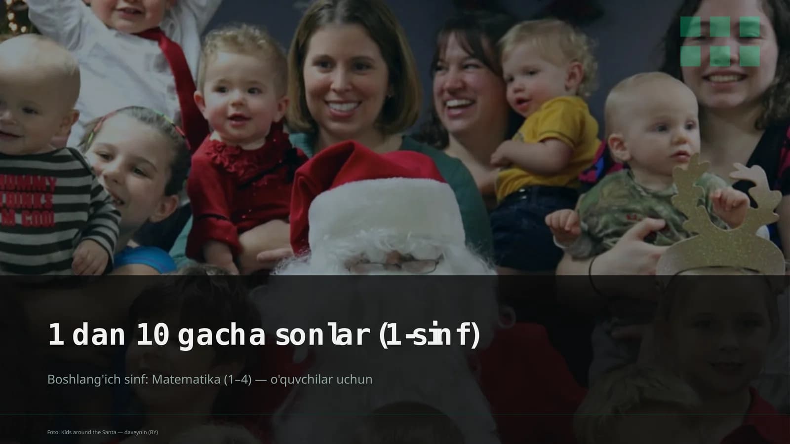 Boshlang'ich sinf: Matematika (1–4)
