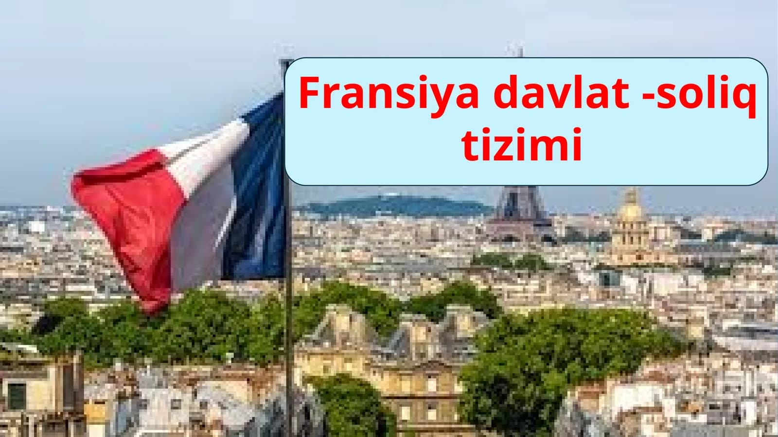 Fransiya davlatining soliq tizimi (tayyor prezentatsiya PPTX)