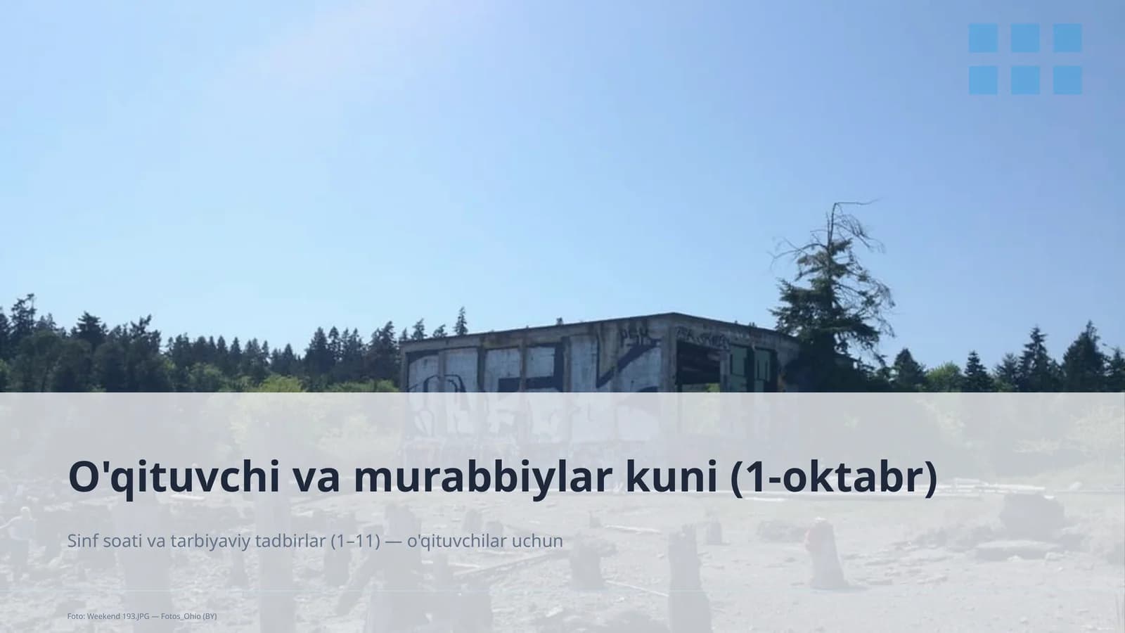 O'qituvchi va murabbiylar kuni (1-oktabr)