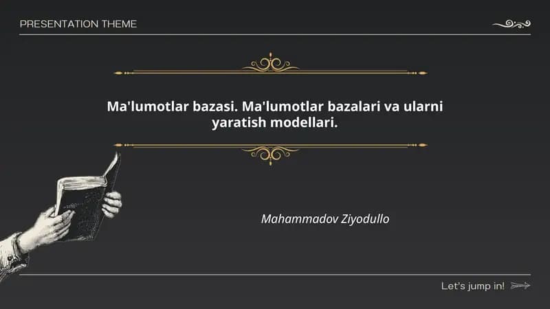Ma'lumotlar bazasi