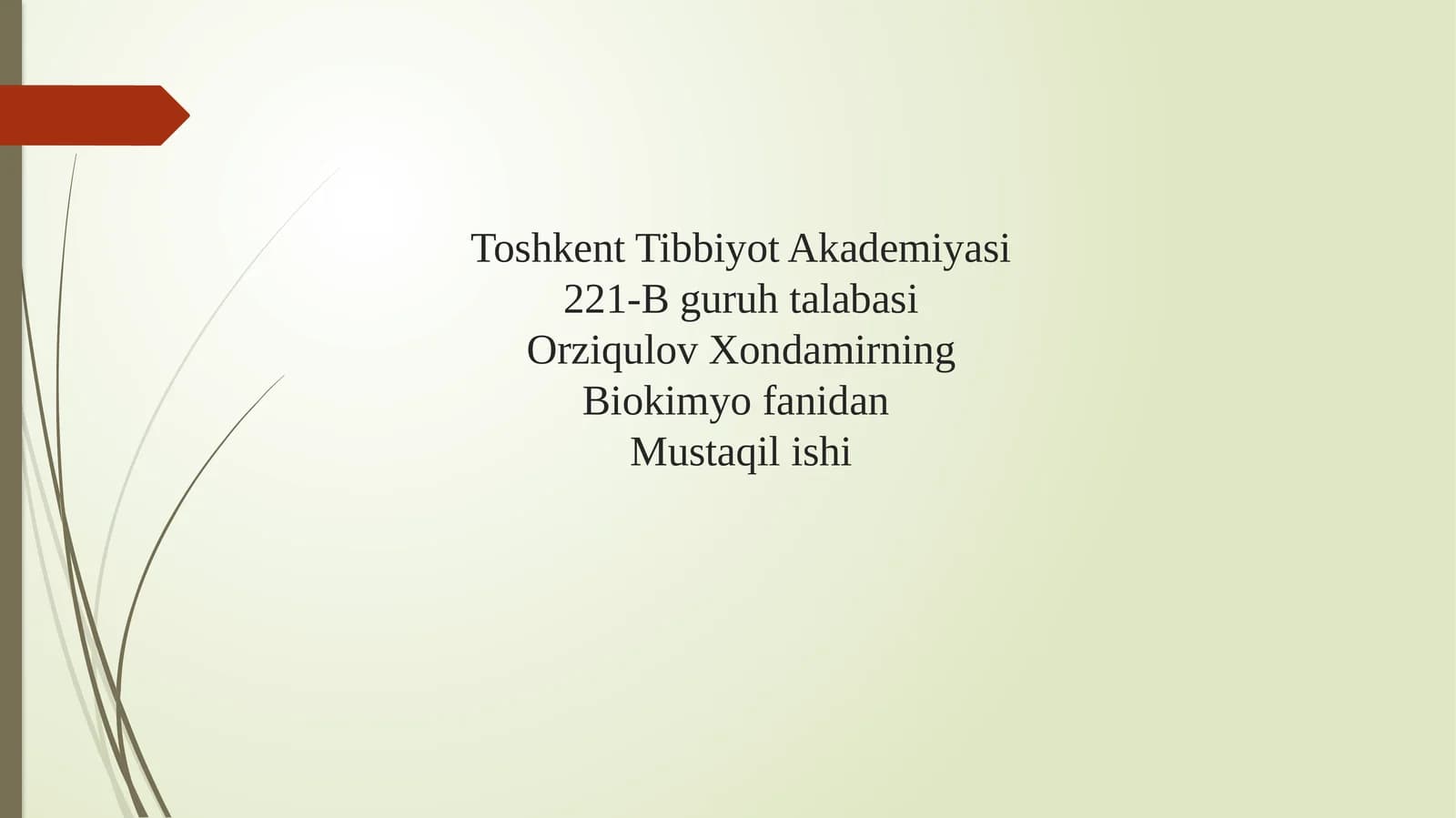 Keratinfosfokinazaning izoshakllari va ularni aniqlashning klinik ahamiyati. Miopatiyalar. Mushaklarning innervatsiyasi. Miokard infarktining ertavakech biokimyoviy tashxisi