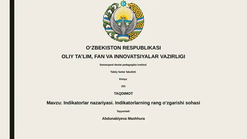 Indikatorlar nazariyasi