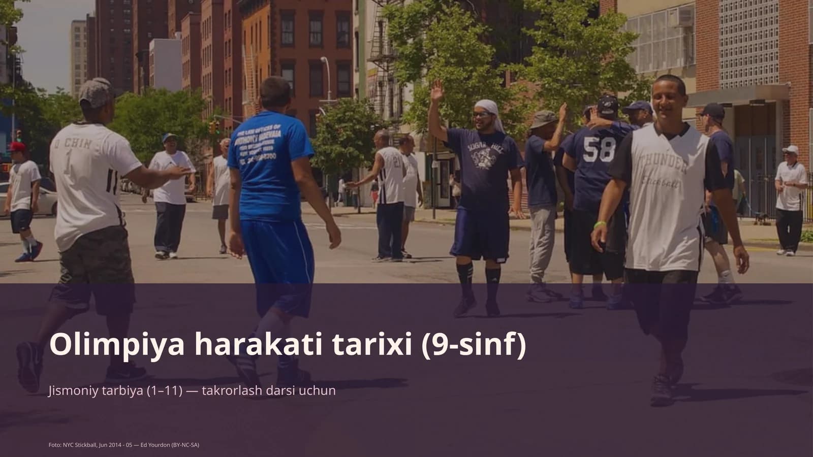 Jismoniy tarbiya (1–11) — takrorlash darsi uchun