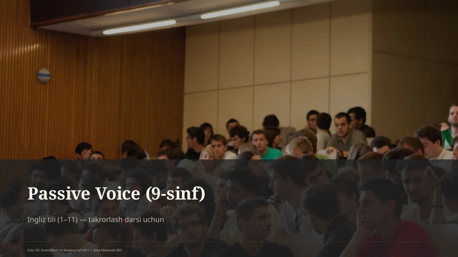 Passive Voice (9-sinf)