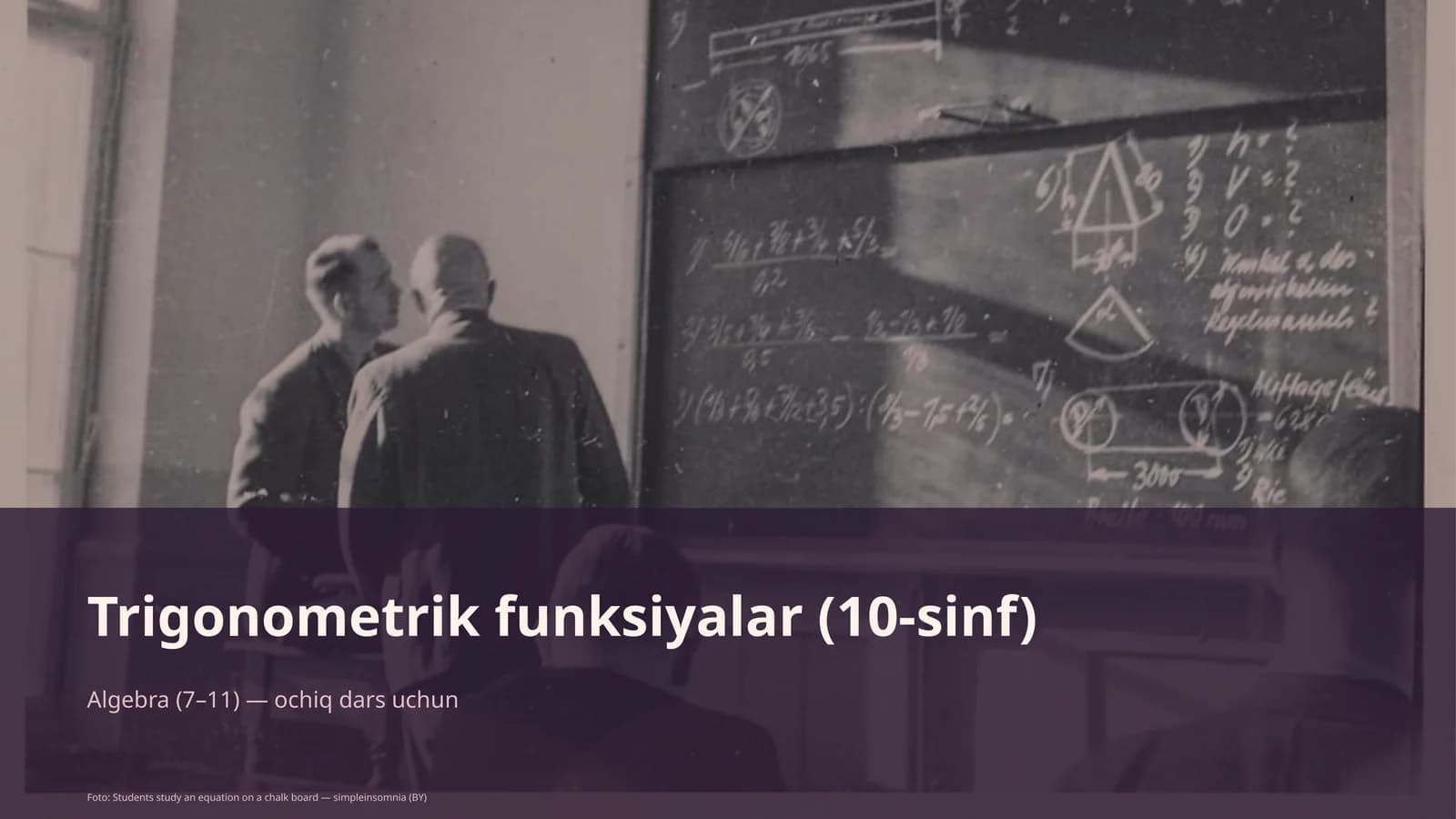 Trigonometrik funksiyalar (10-sinf)