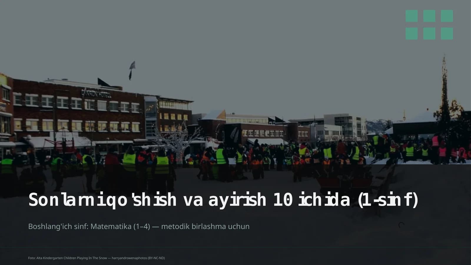Sonlarni qo'shish va ayirish 10 ichida (1-sinf)