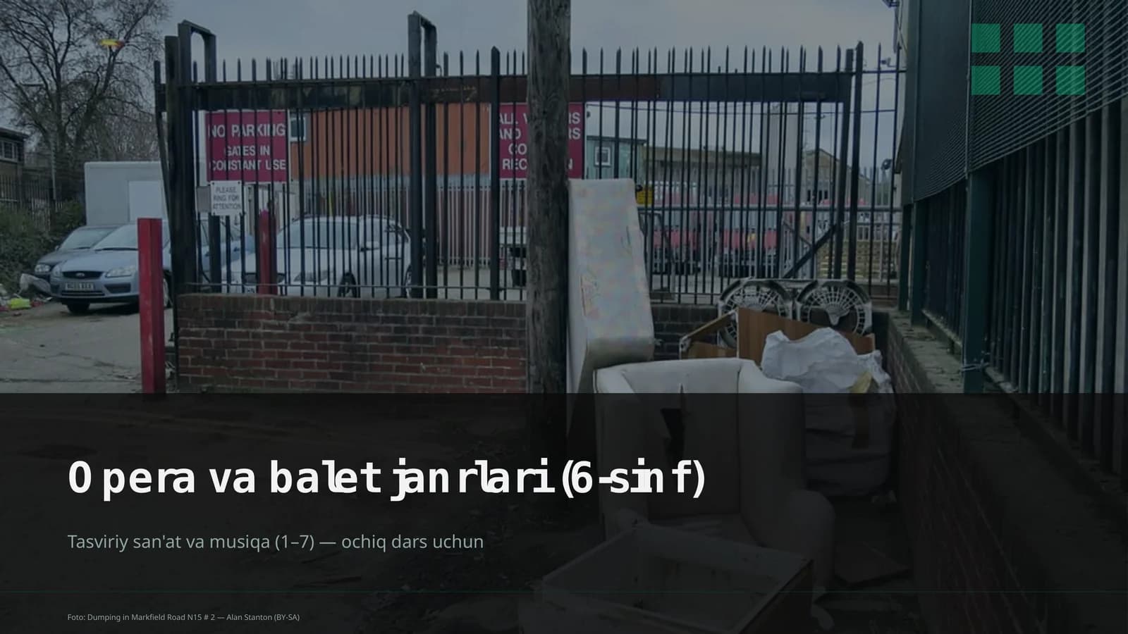 Opera va balet janrlari (6-sinf)