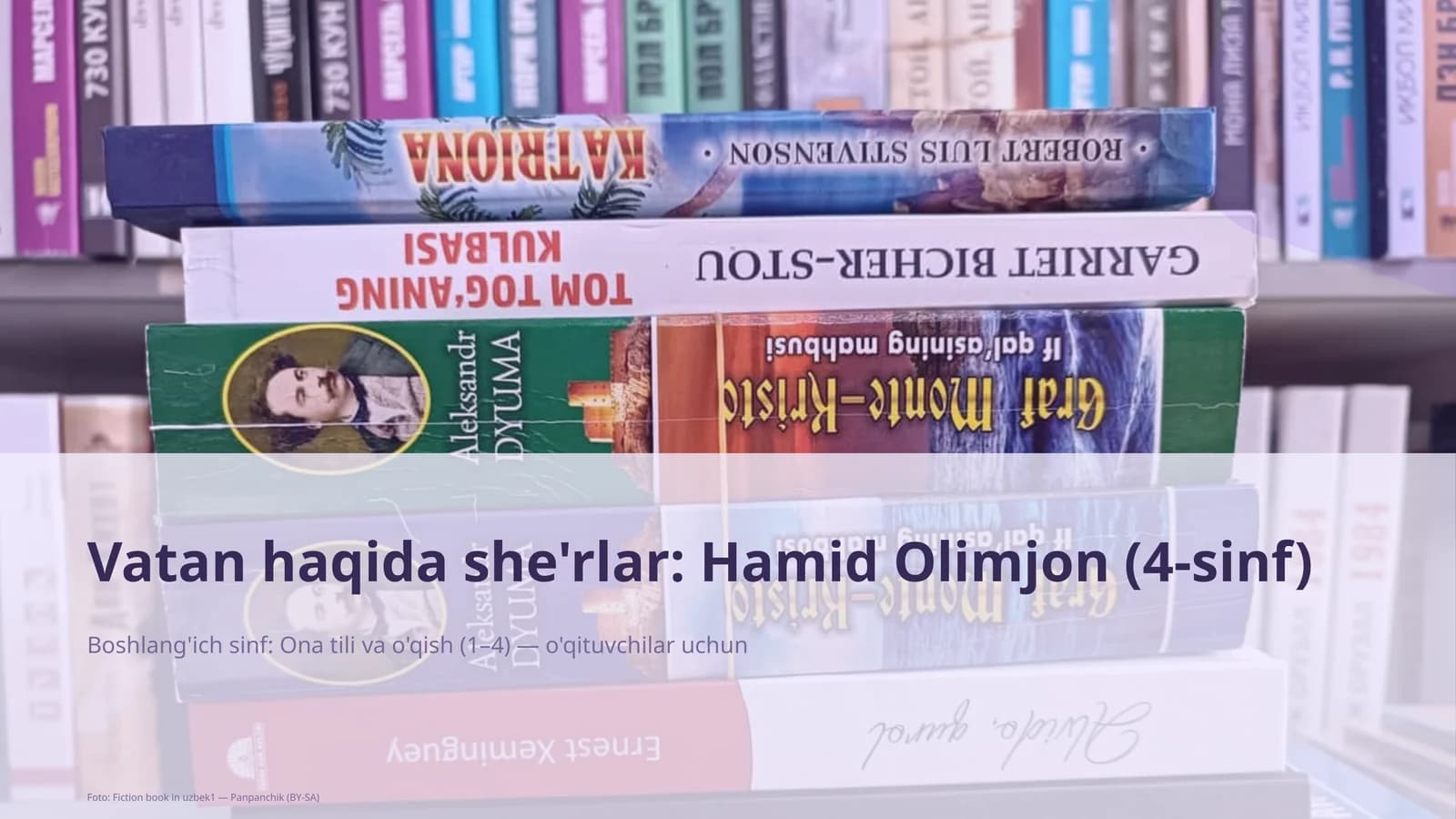 Ona tili va o'qish (1–4) — o'qituvchilar uchun