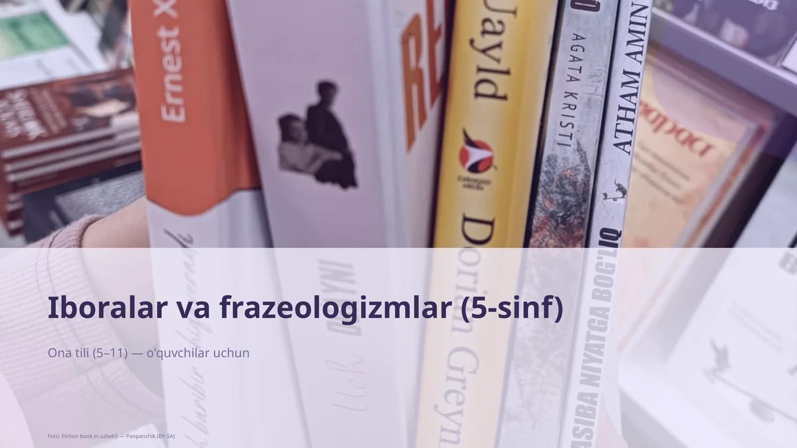 Iboralar va frazeologizmlar (5-sinf)