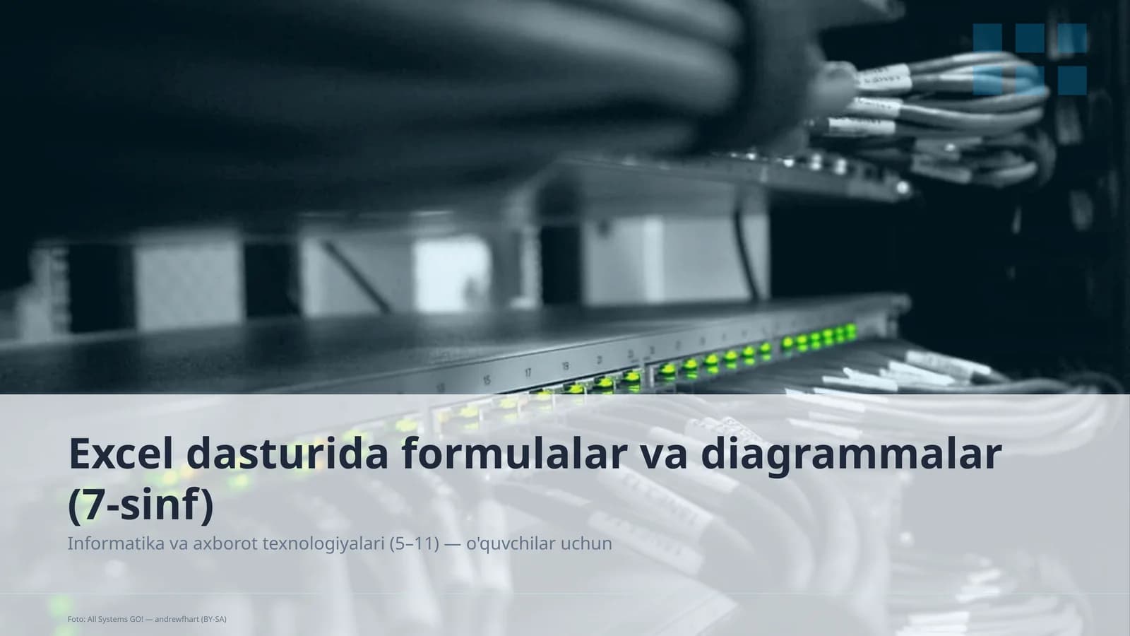 Excel dasturida formulalar va diagrammalar (7-sinf)