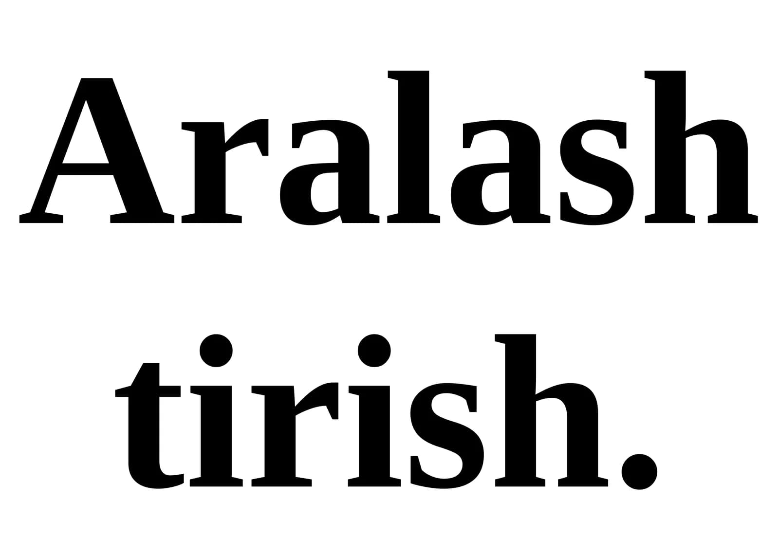 Aralashtirish