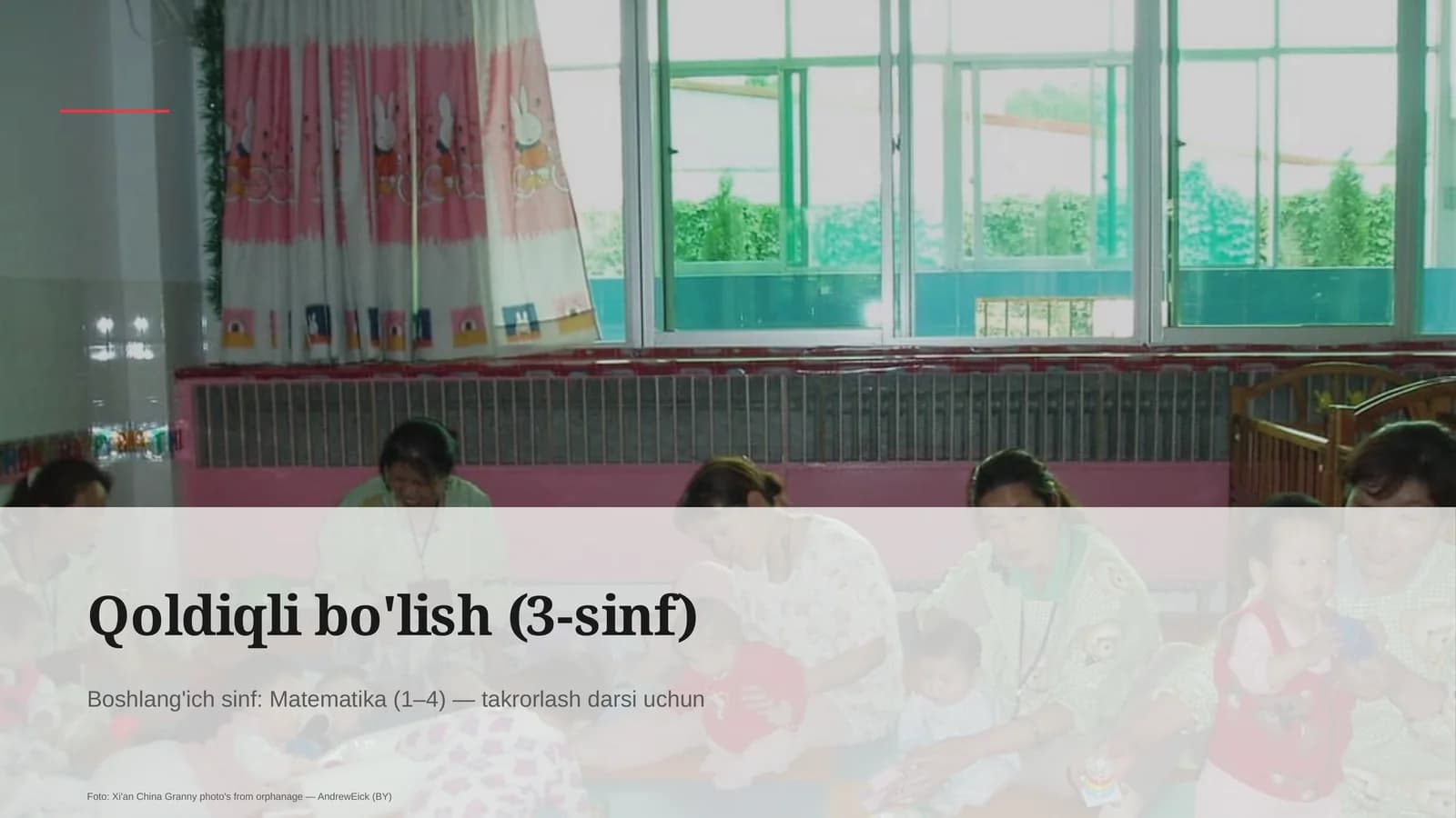 Qoldiqli bo'lish (3-sinf)