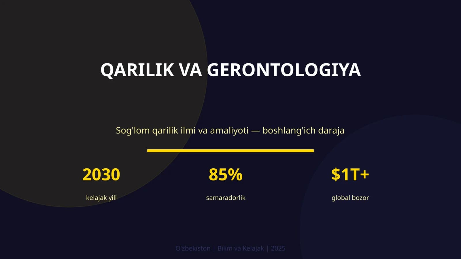 Qarilik va gerontologiya