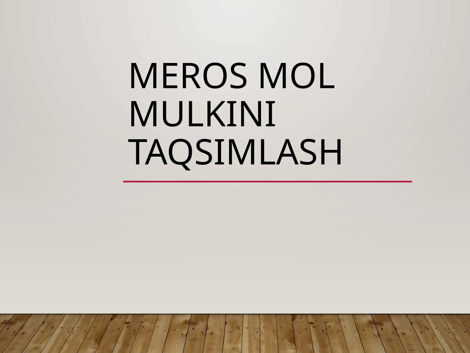 Merosmolmulkinitaqsimlash