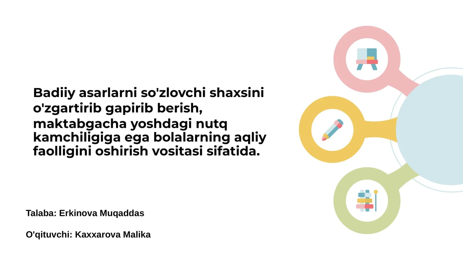 Badiiy asarlarni so'zlovchi shaxsni o'zgartirish