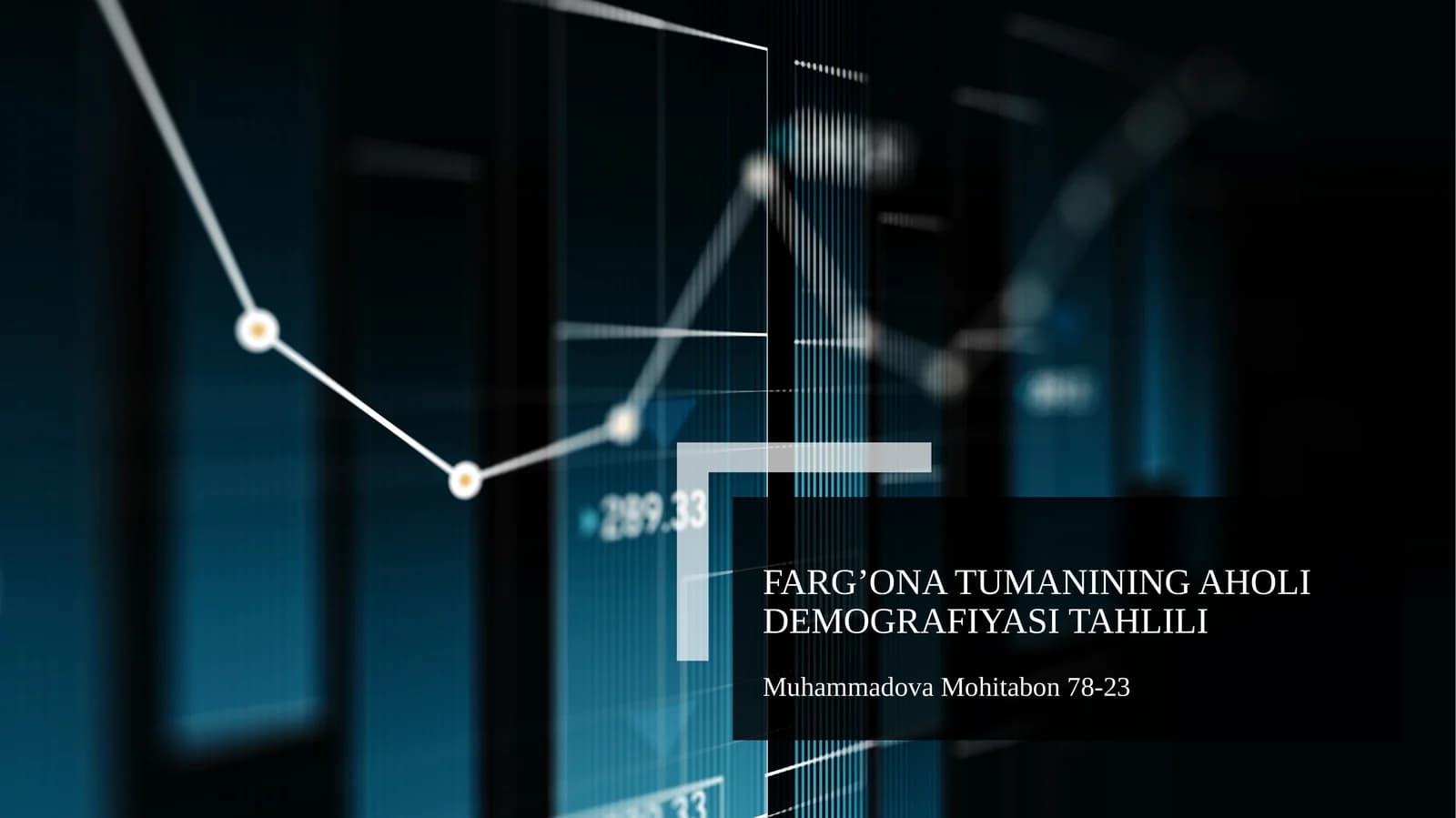 Farg’ona tumanining aholi demografiyasi tahlili