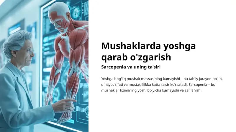 Mushaklarda yoshga qarab o'zgarish
