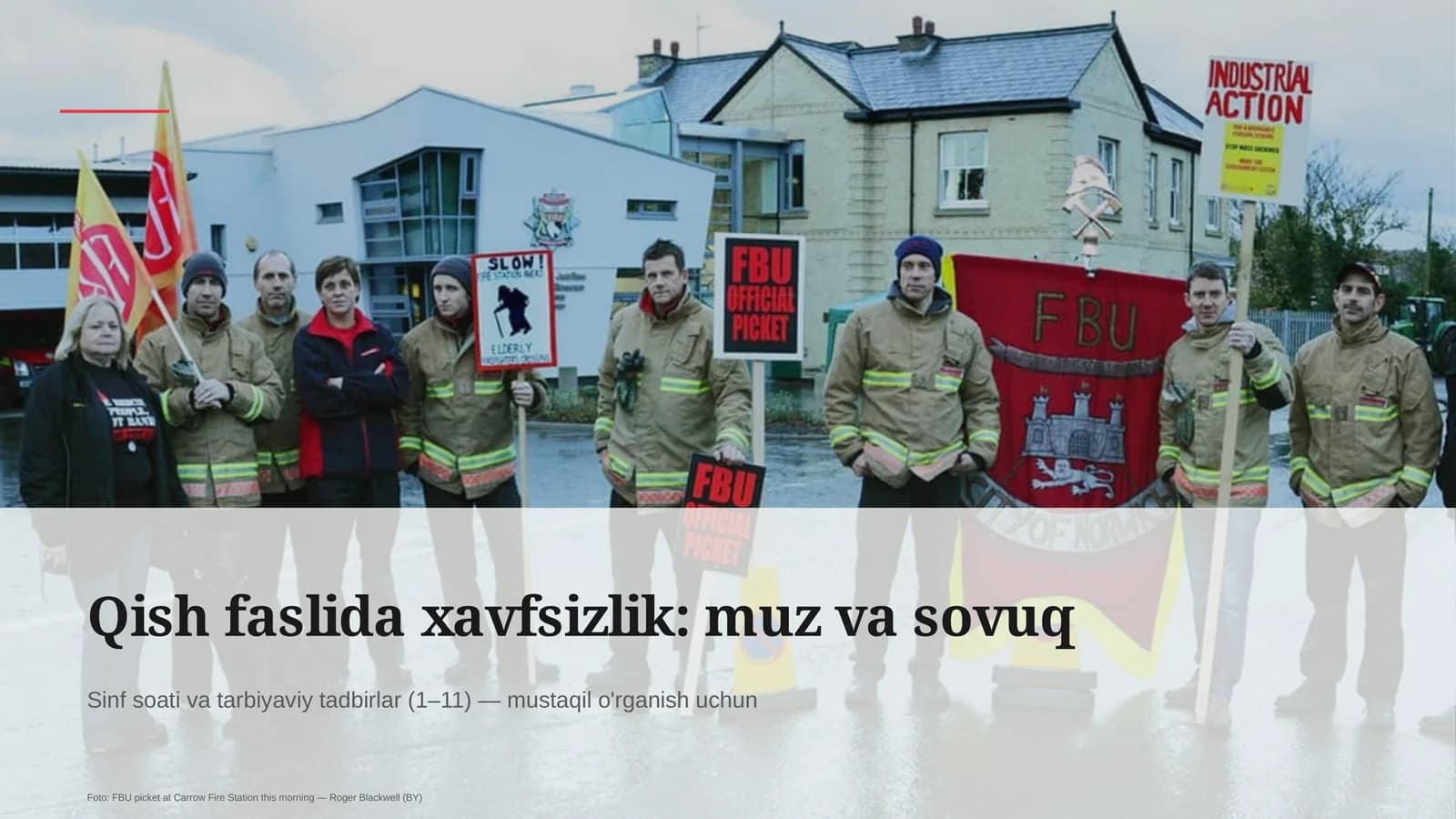 Qish faslida xavfsizlik: muz va sovuq