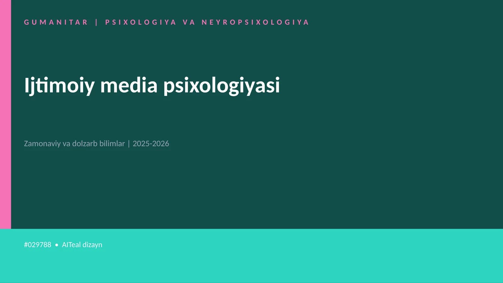 Ijtimoiy media psixologiyasi