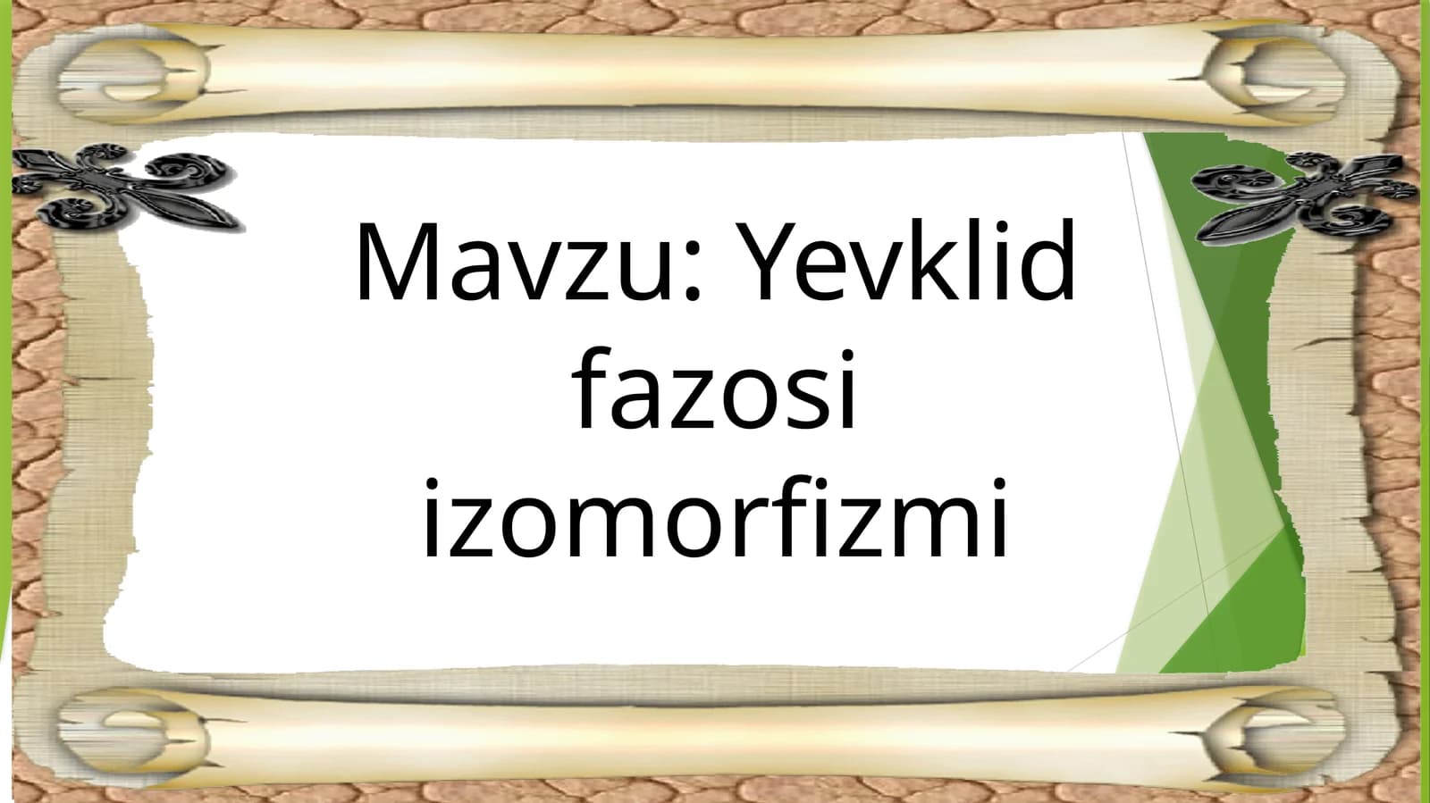 Yevklidfazosiizomorfizmi