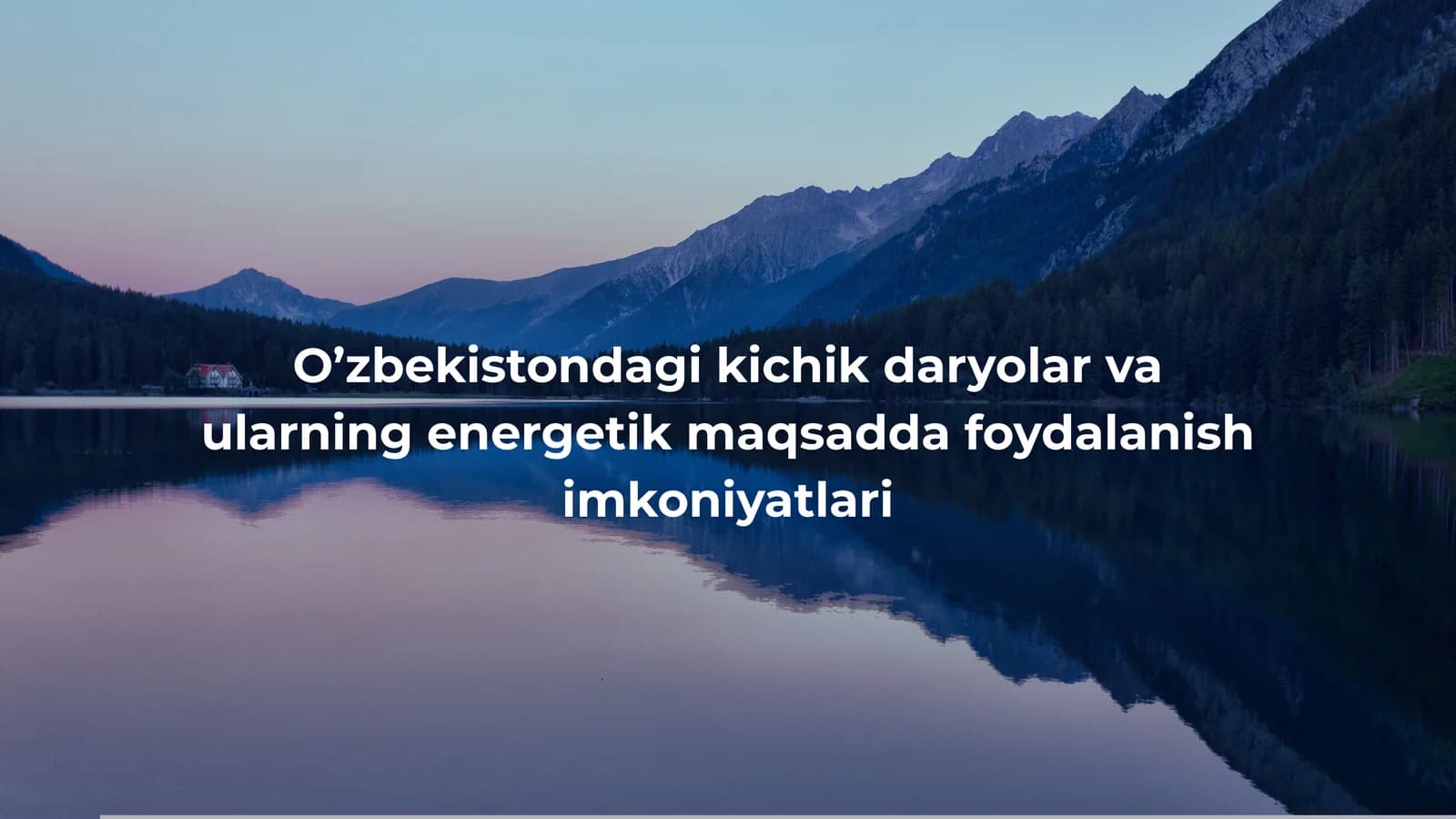 O’zbekistondagi kichik daryolar