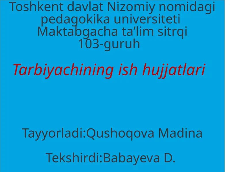 Davlattalablarining maqsad, vazifava asosiy tamoyillari