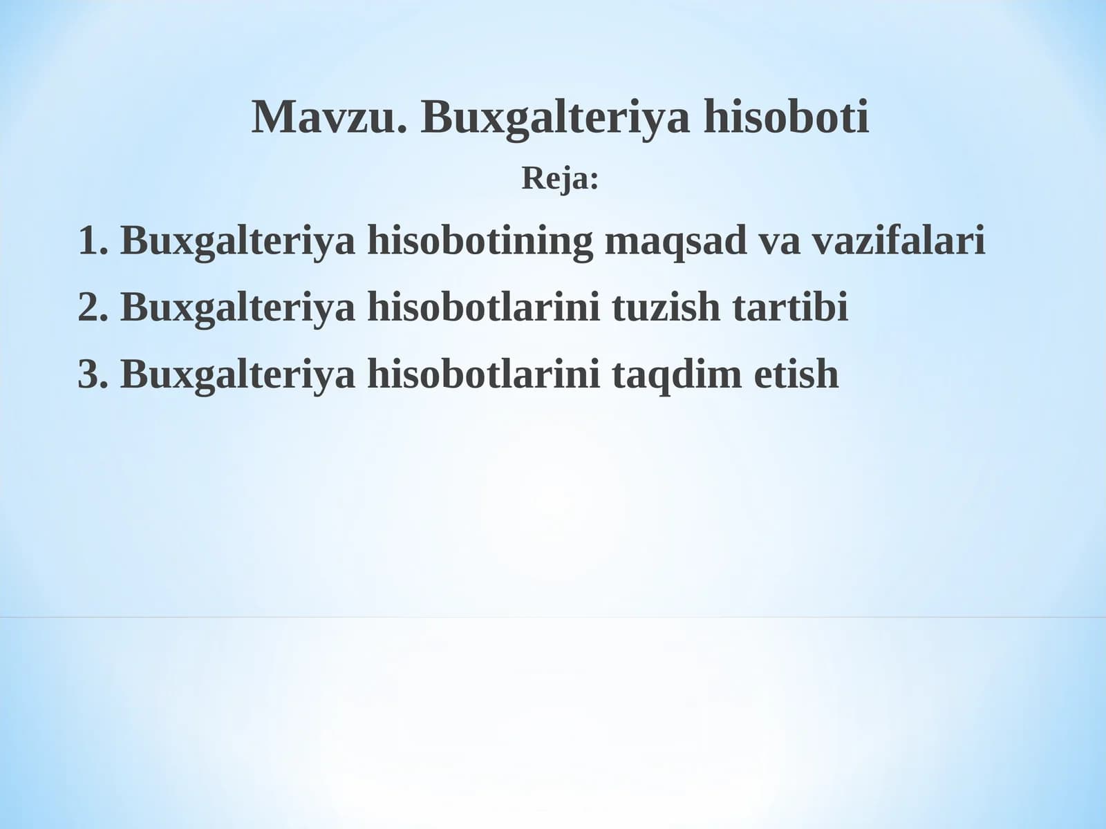 Buxgalteriya hisoboti