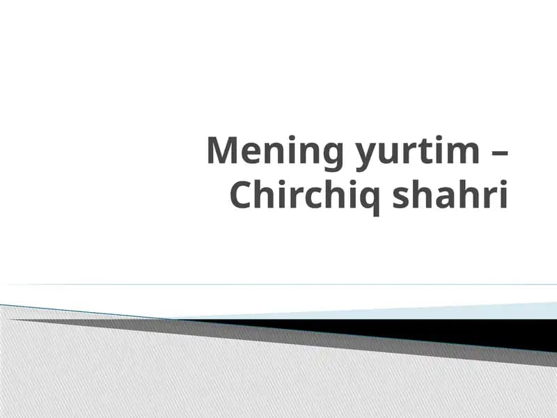 Chirchiq Shahri