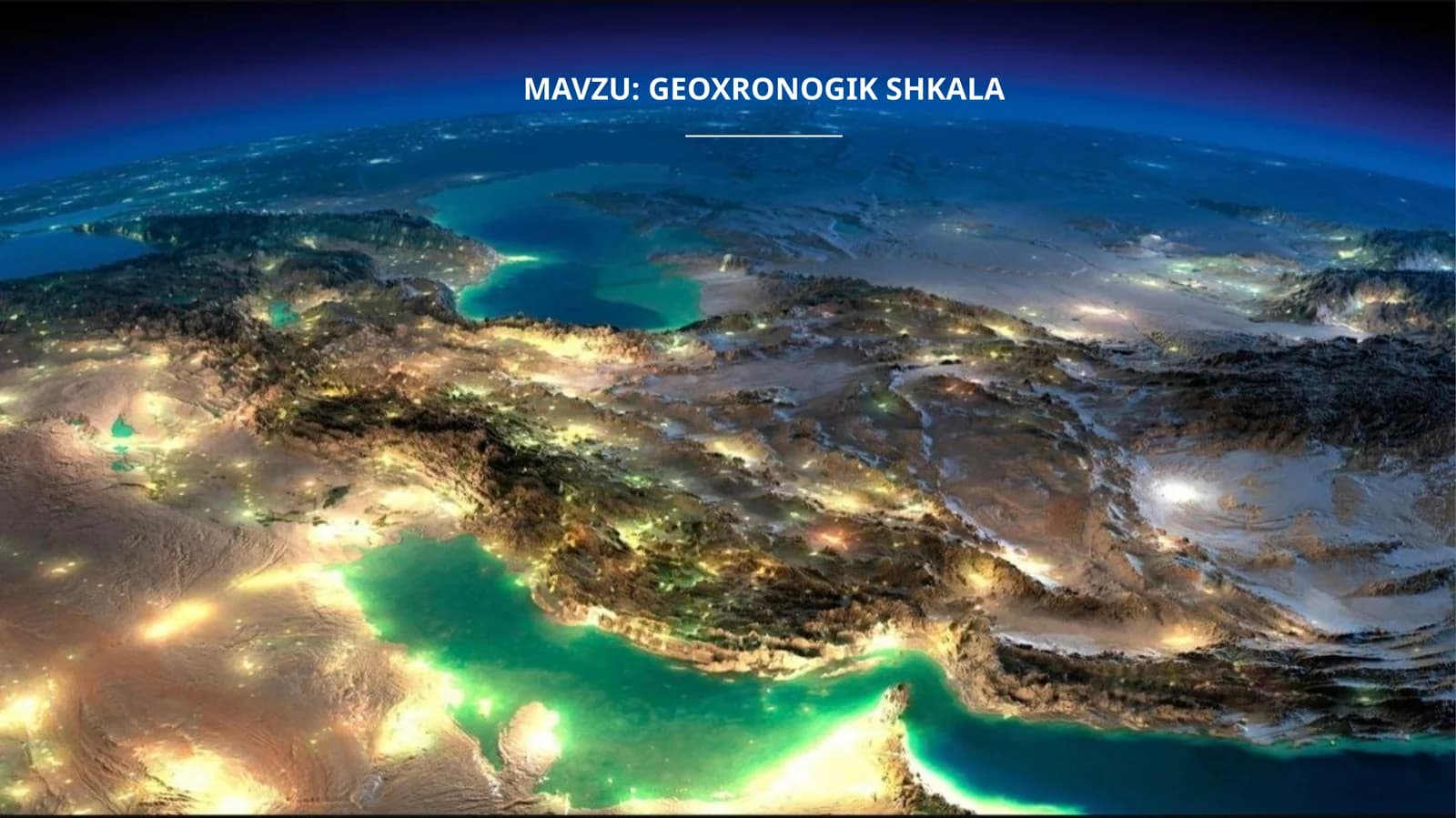 GEOXRONOGIK SHKALA
