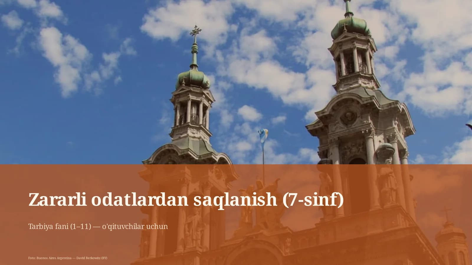 Zararli odatlardan saqlanish (7-sinf)