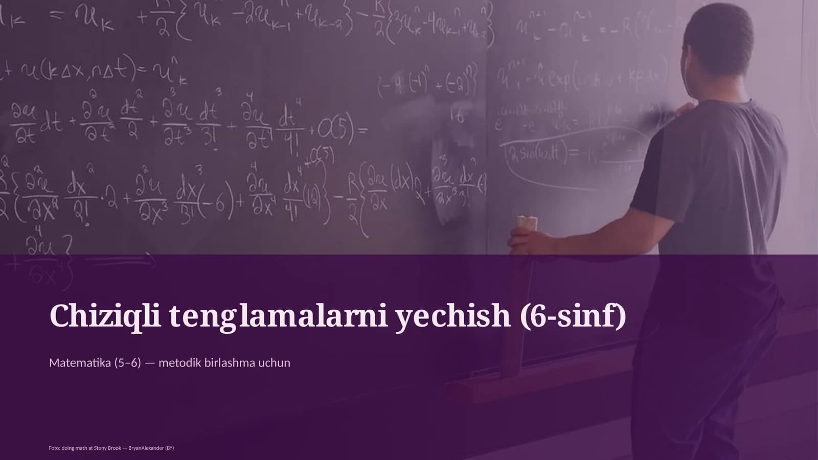 Chiziqli tenglamalarni yechish (6-sinf)