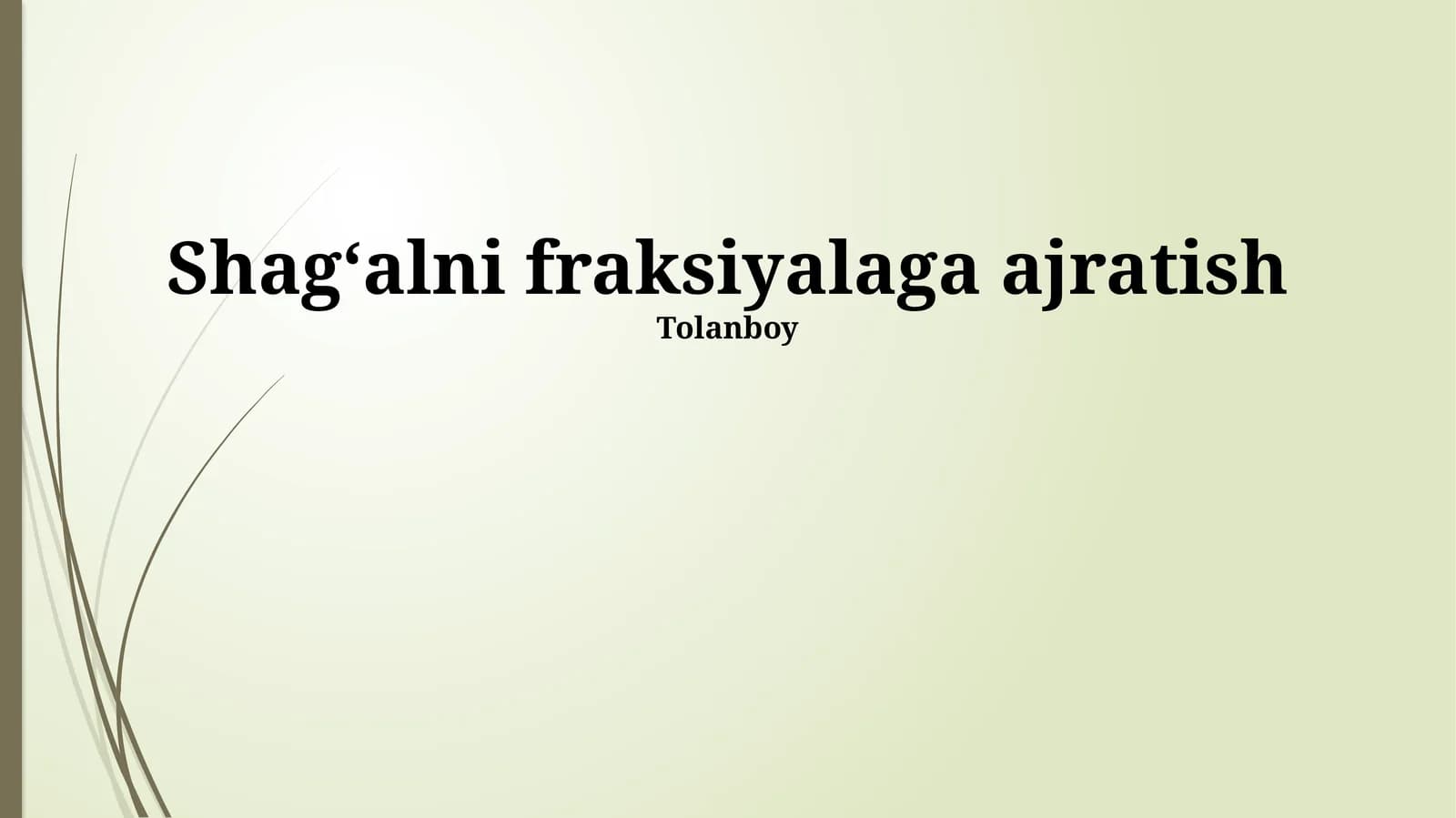 Gravitatsion ajratish