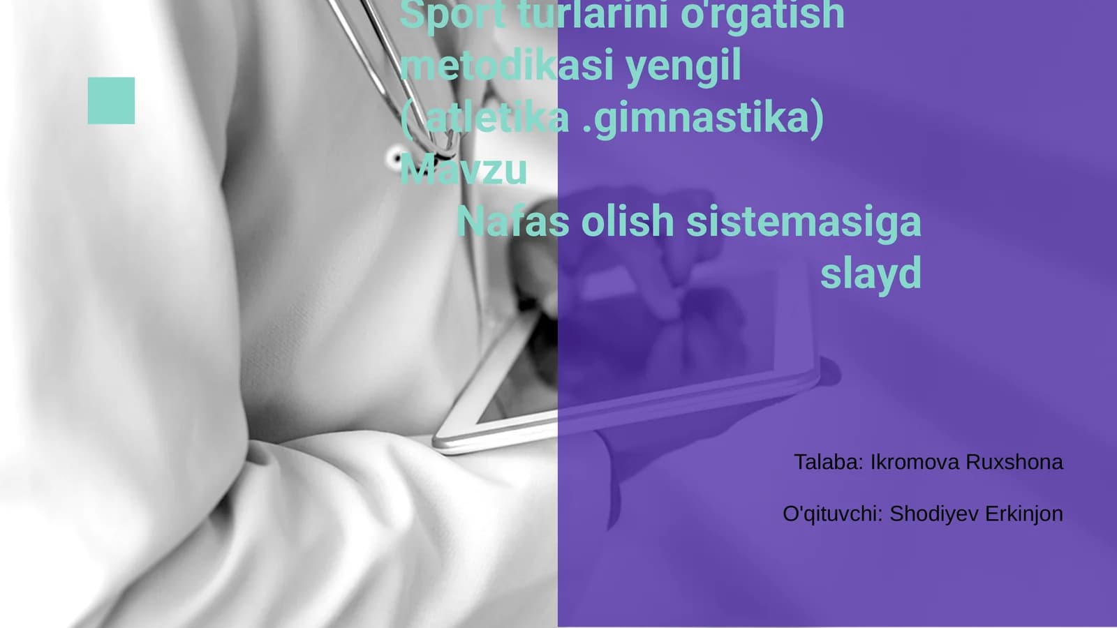 Sport turlarini o'rgatish metodikasi yengil (atletika.gimnastika)