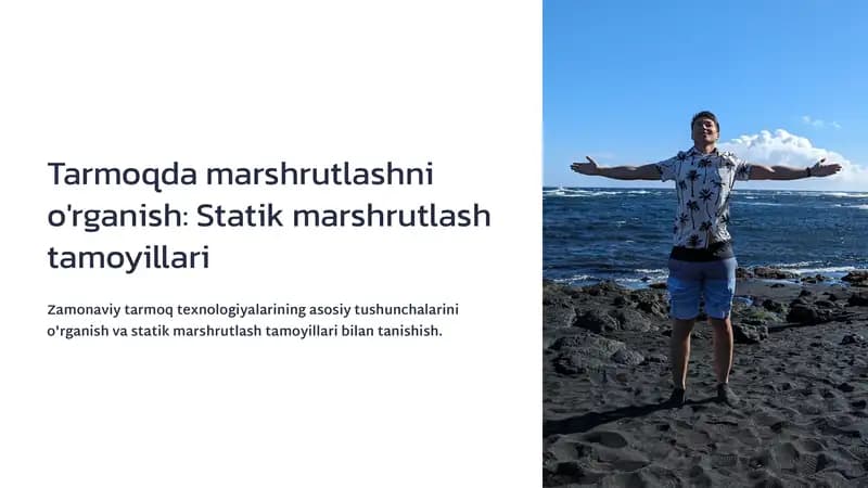 Statik marshrutlash tamoyillari
