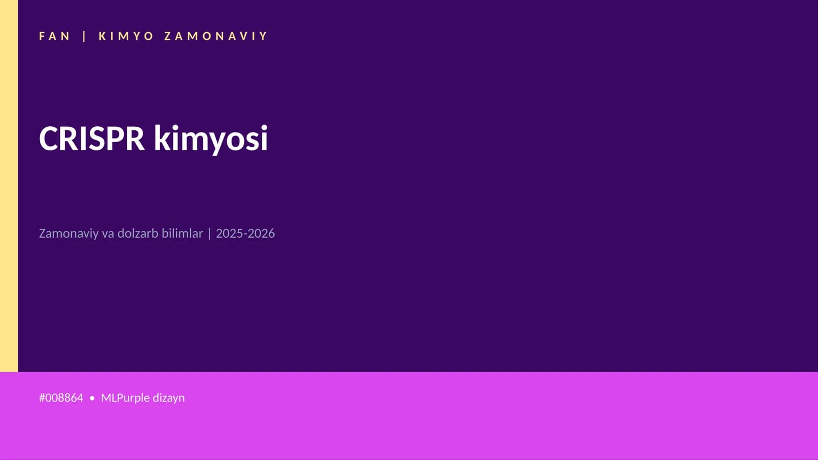 FAN | KIMYO ZAMONAVIY