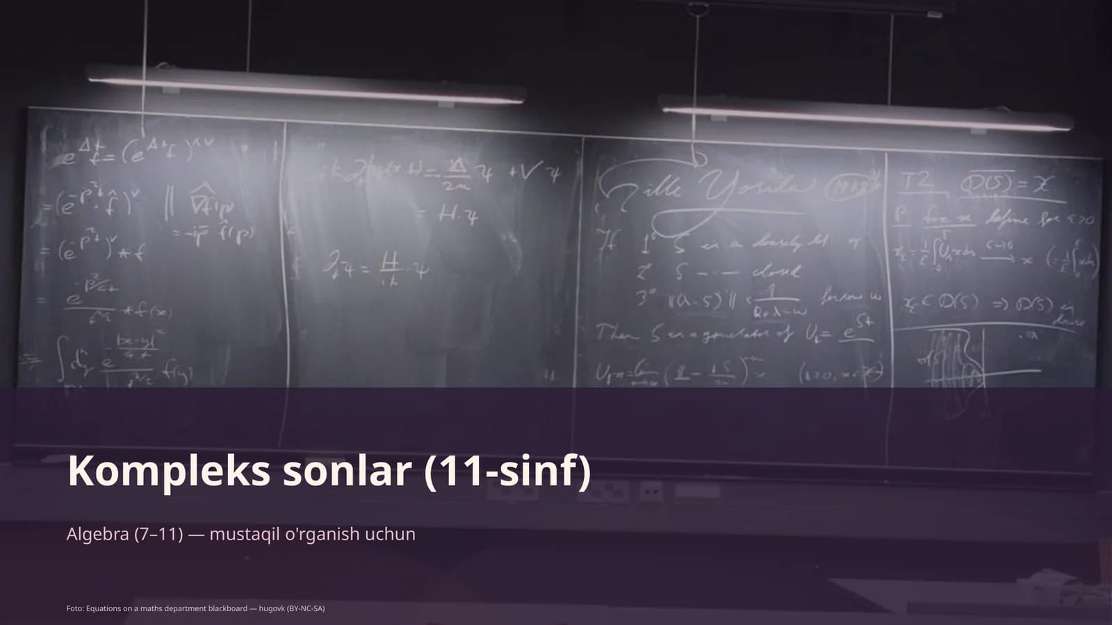 Kompleks sonlar (11-sinf)