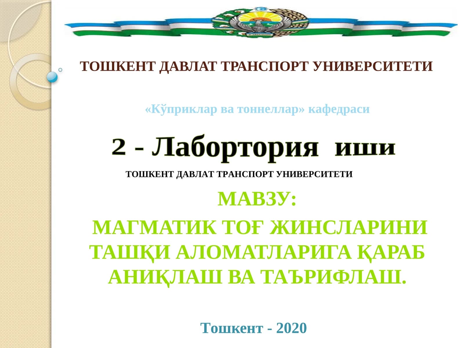 Магматик тоғ жинслари