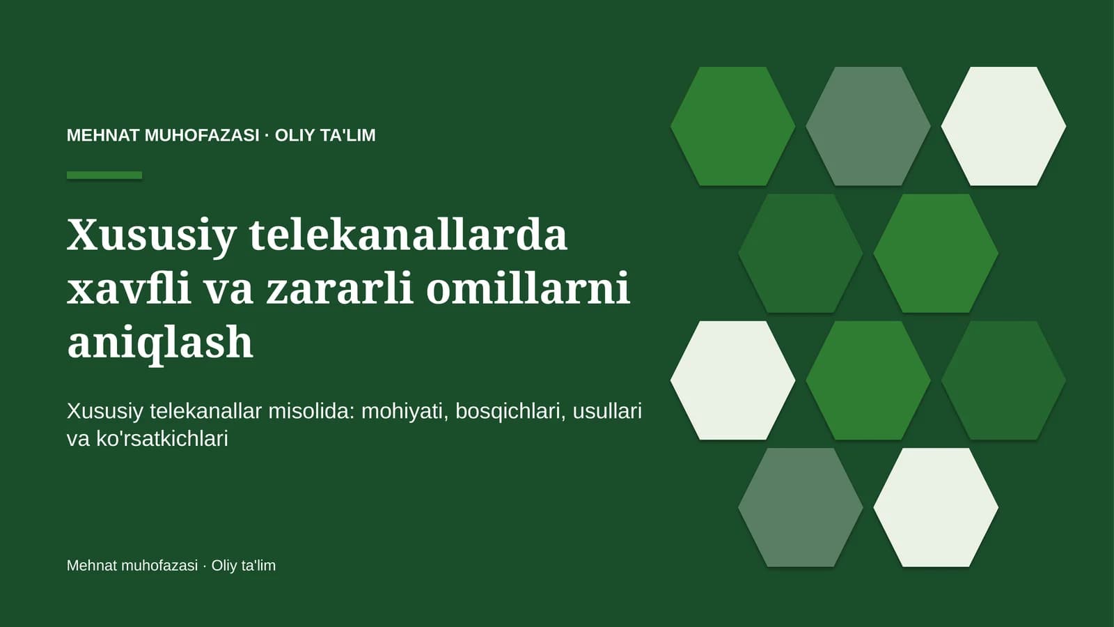 xususiy telekanallarda xavfli va zararli omillarni aniqlash 5533