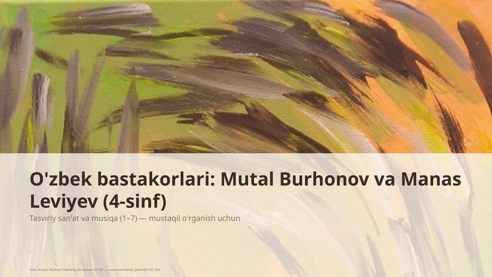 Tasviriy san'at va musiqa (1–7)