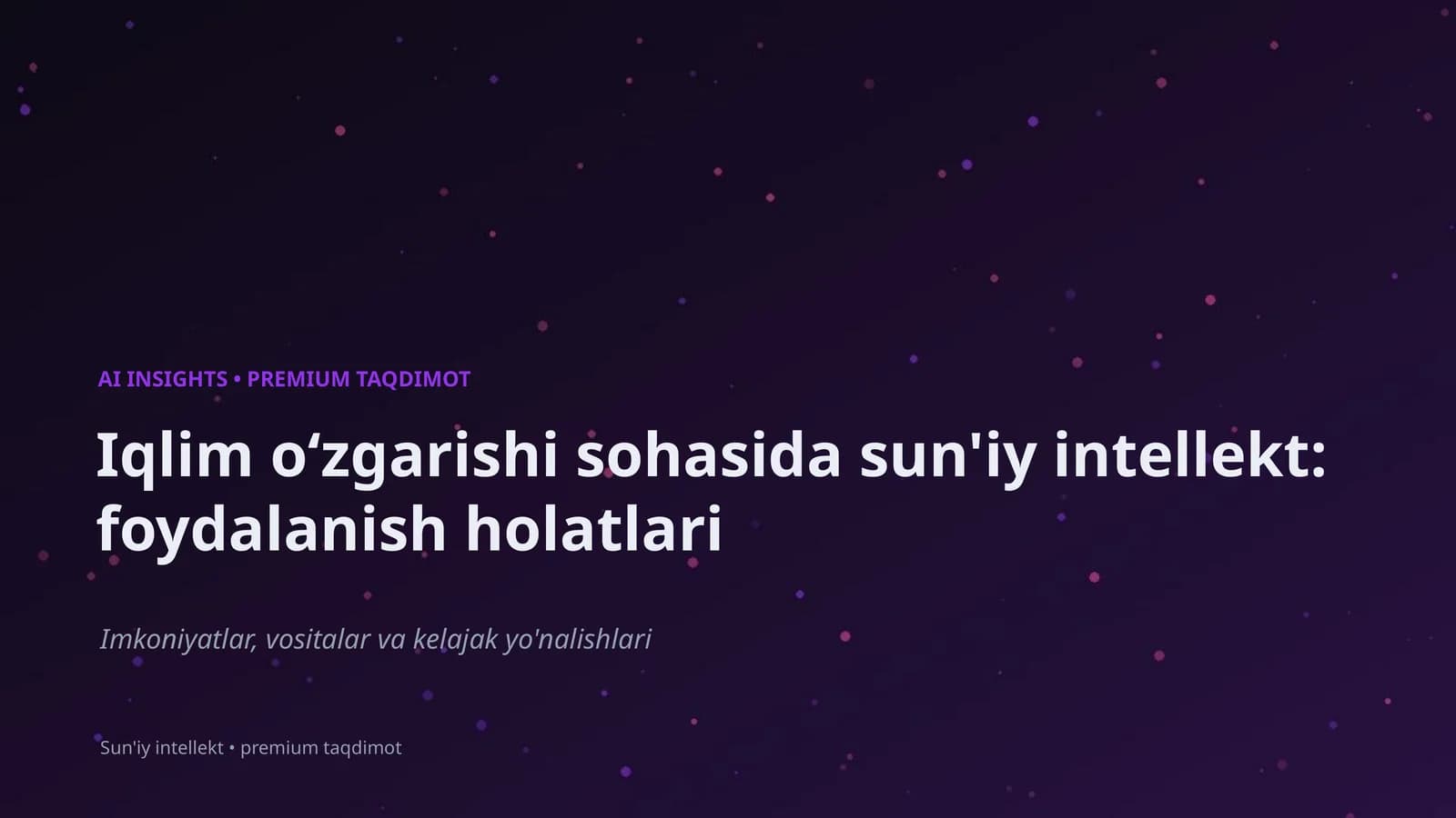PREMIUM TAQDIMOT