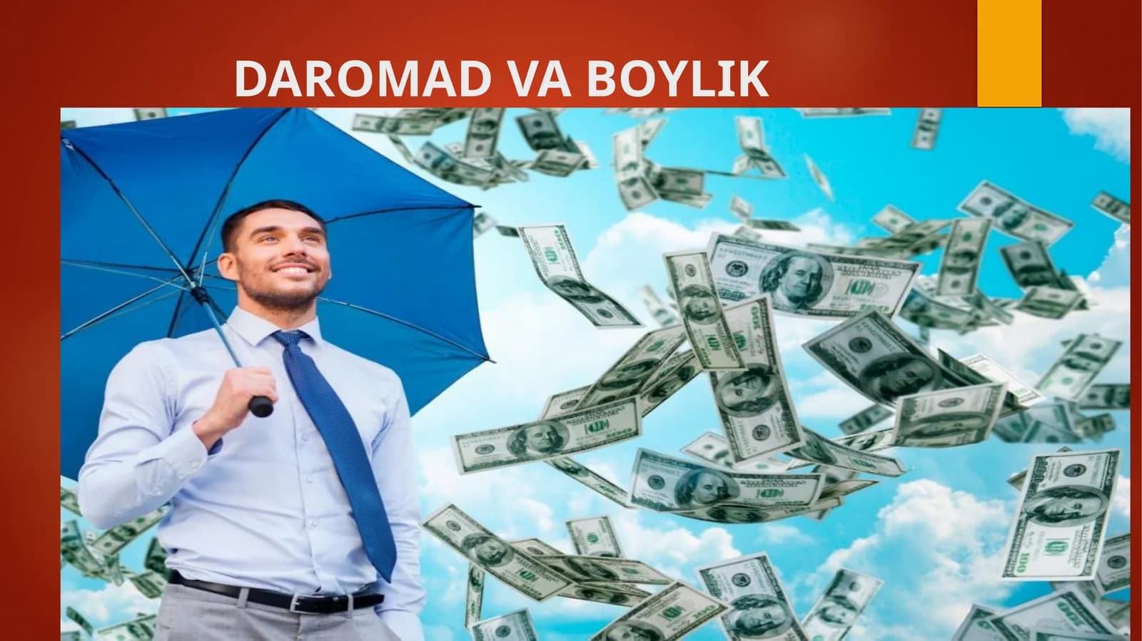 8-sinf Iqtisod dars ishlanma. Daromad va boylik
