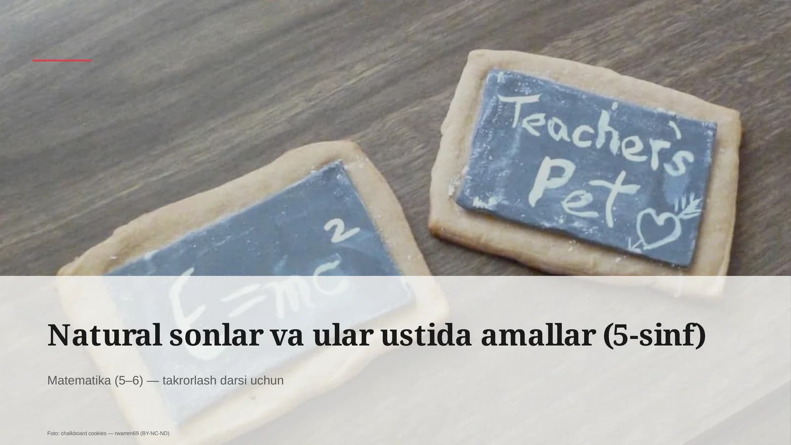 Matematika (5–6) — takrorlash darsi uchun