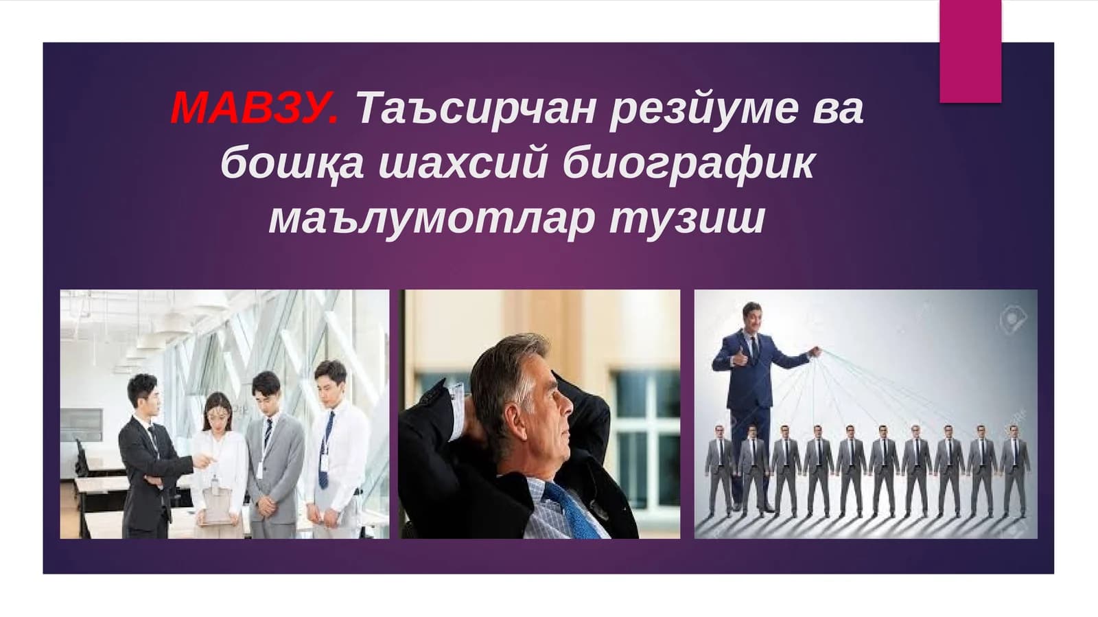 Резюме