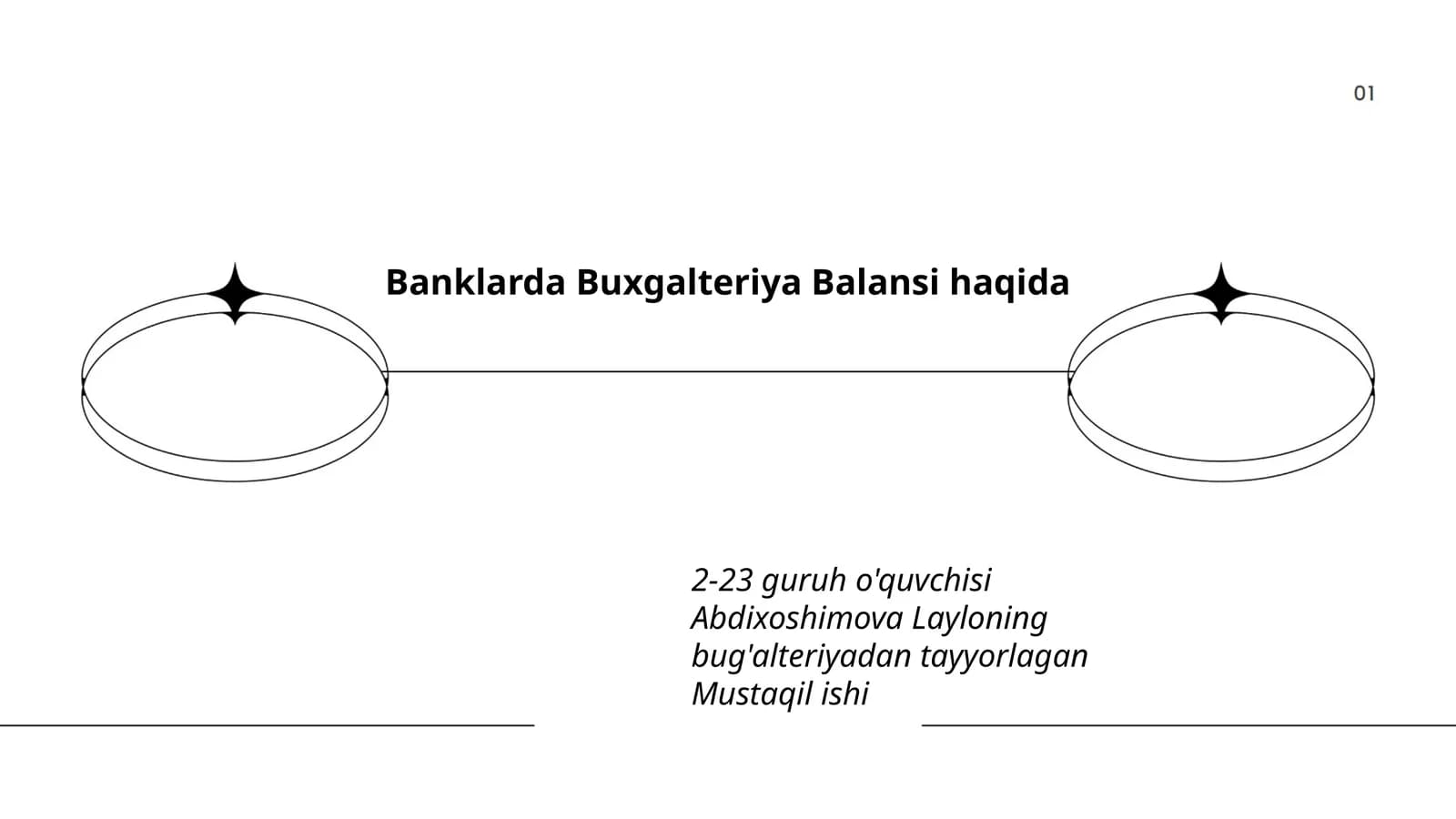 Banklarda Buxgalteriya Balansi haqida