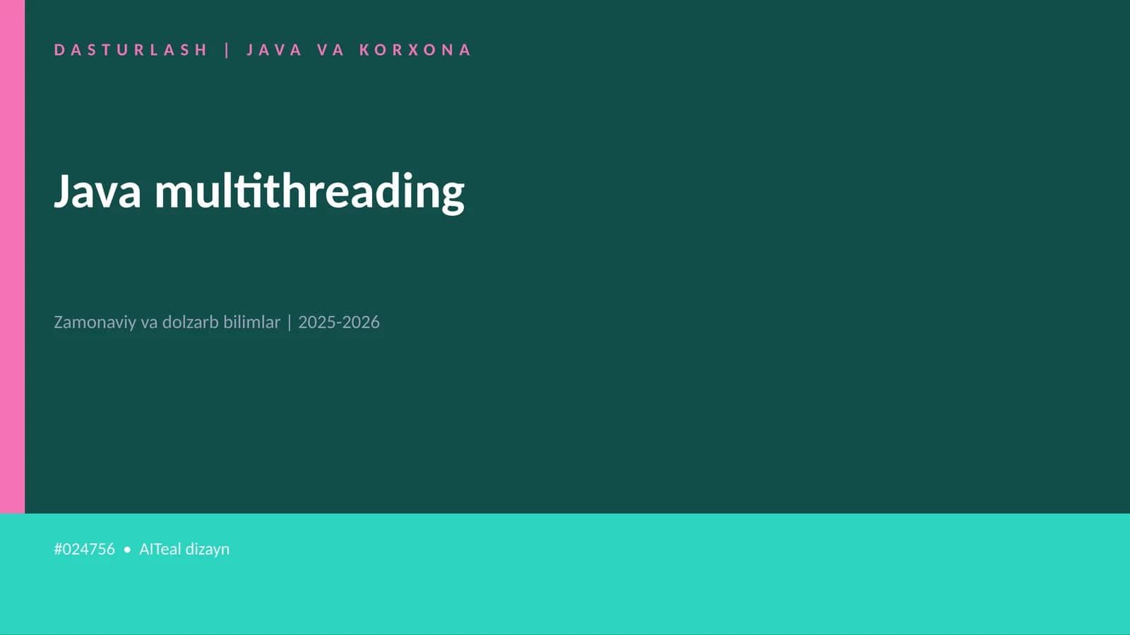 Java multithreading