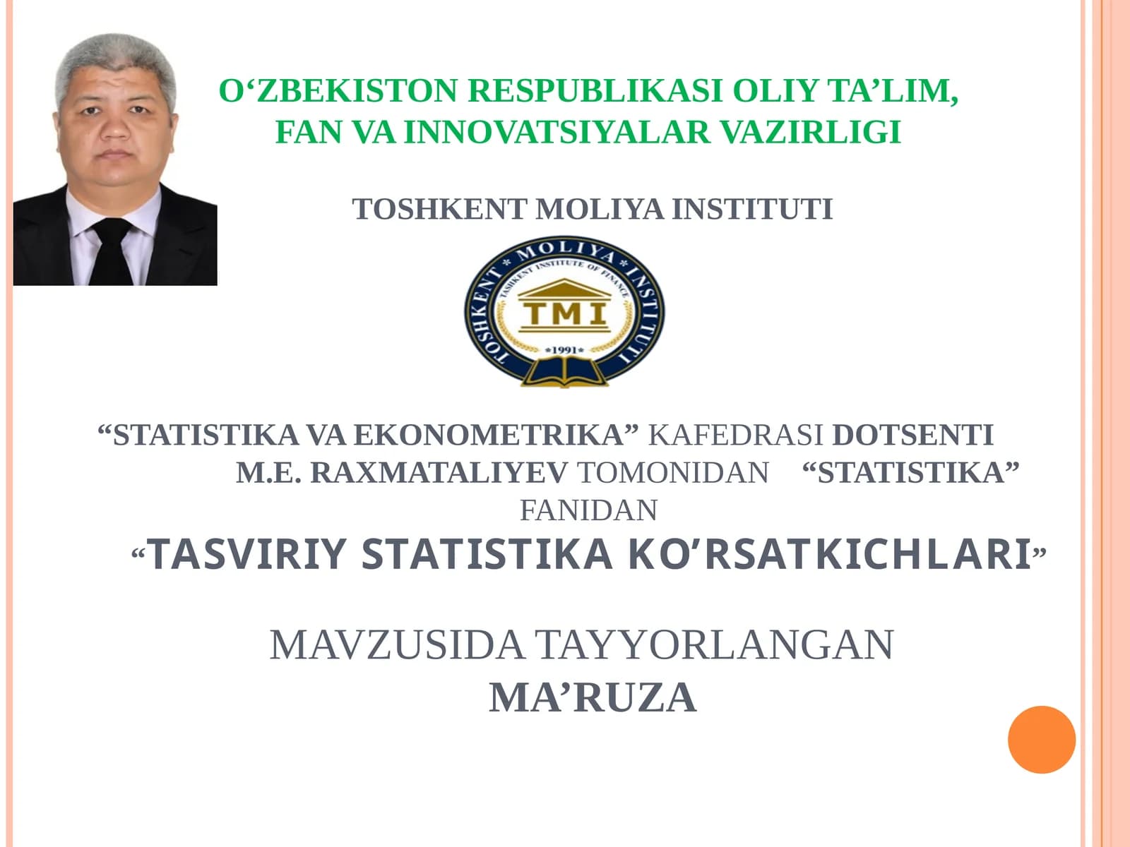 Tasviri statistika ko'rsatkichlari