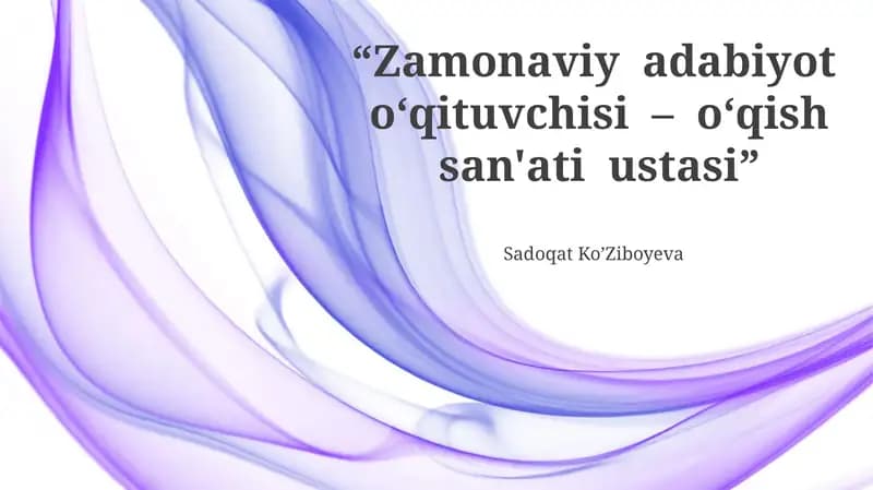 Yaqin O'qish San'ati