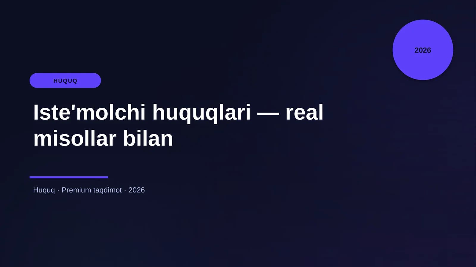 Iste'molchi huquqlari — real misollar bilan
