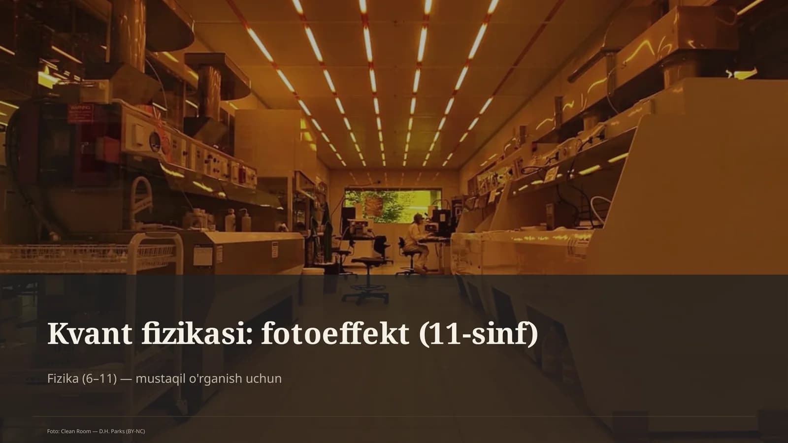 Kvant fizikasi: fotoeffekt (11-sinf)
